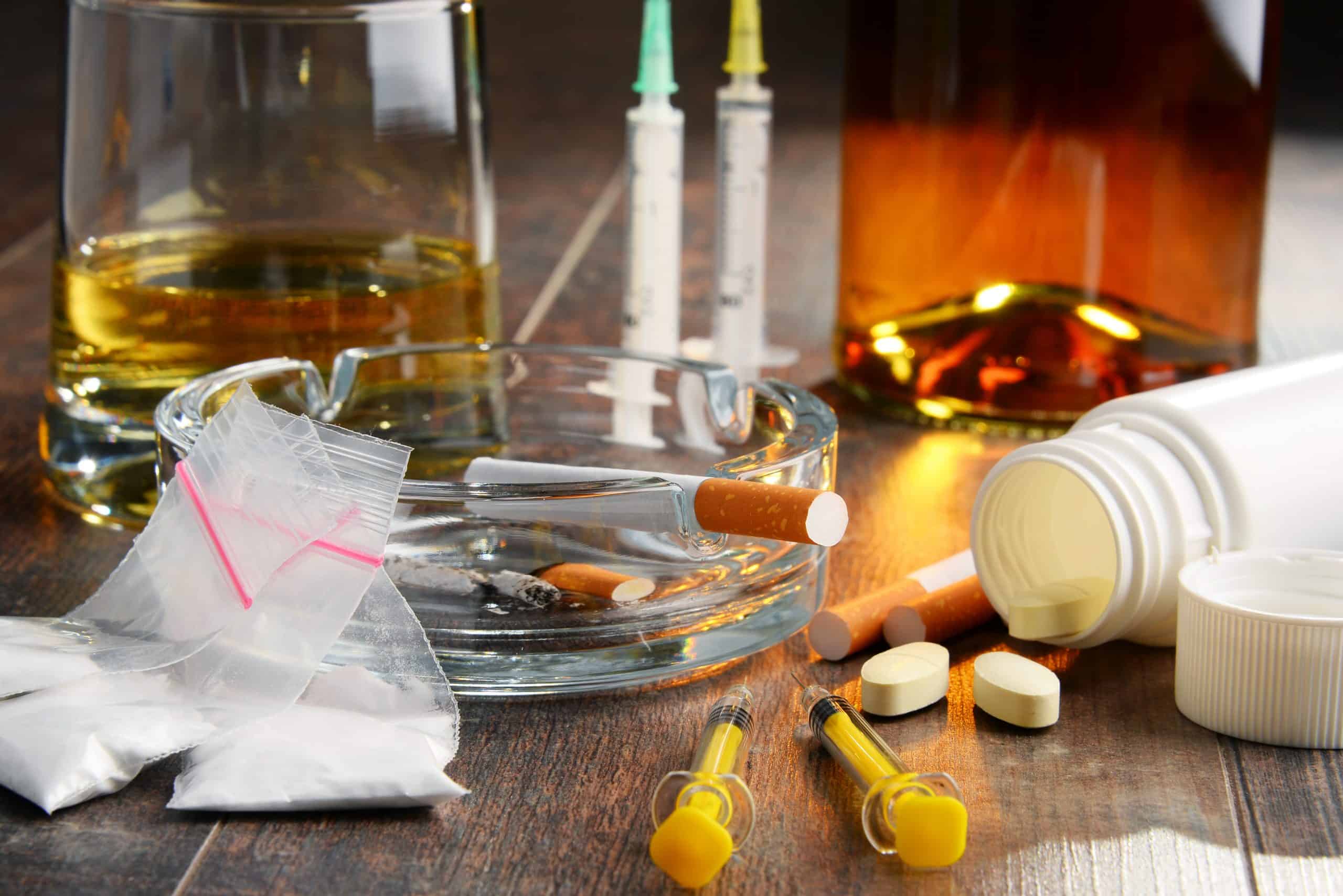 Variety,Of,Addictive,Substances,,Including,Alcohol,,Cigarettes,And,Drugs