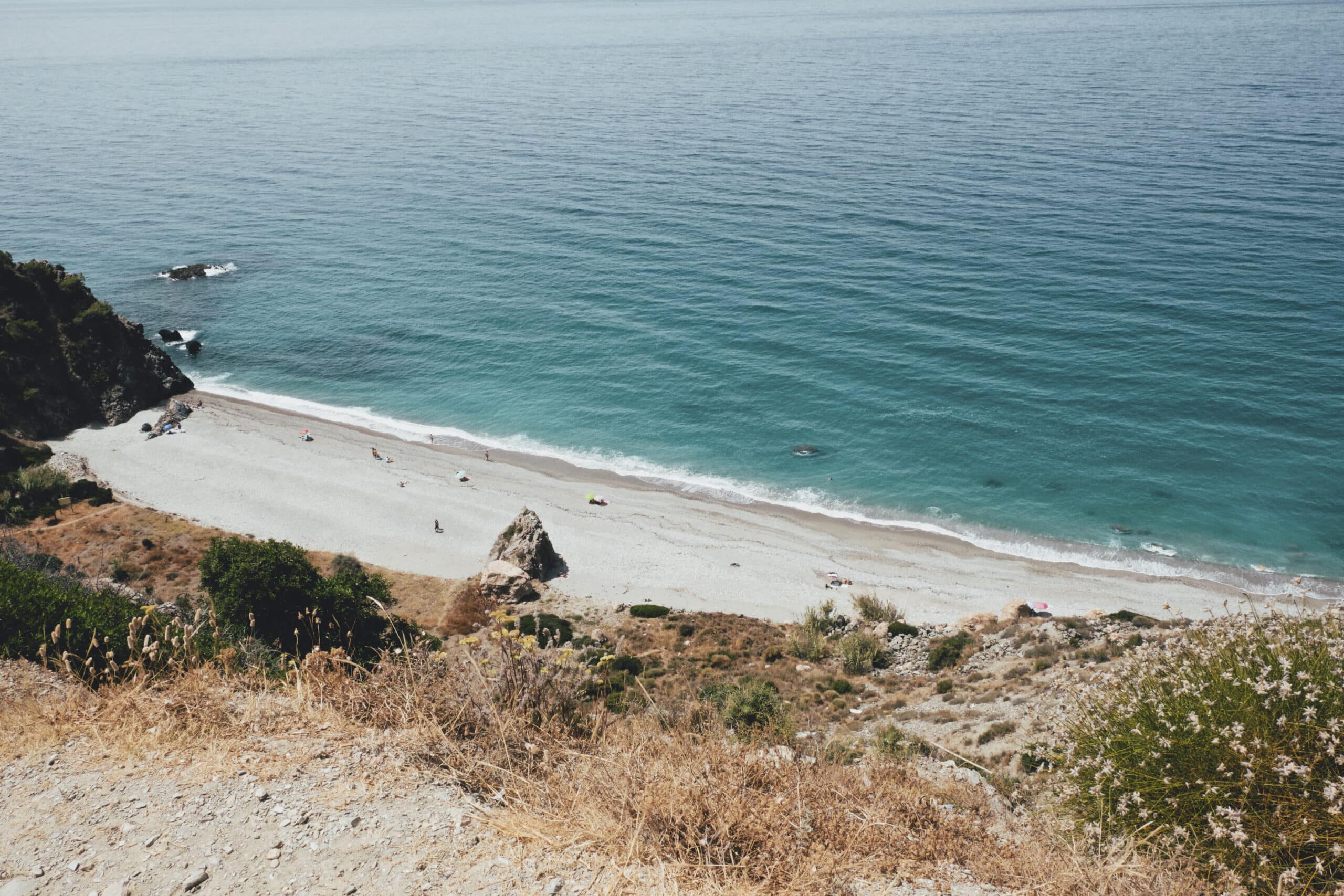 Beach looking top down